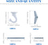 Glarks 10 Sets/40Pcs 1.5 Inch Heavy Duty Swag Hook Ceiling Hook with Steel Bolts and Toggle Wings for Ceiling Installation Cavity Wall Fixing, White Enamel Finish