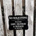 WaaHome Please Leave Deliveries and Packages at The Door Sign, No Soliciting Sign for House Home Door Business, 6''x8''