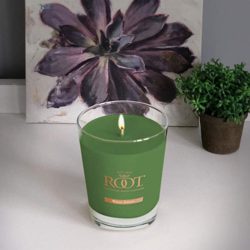 Root Candles Honeycomb Veriglass Scented Beeswax Blend Candle, Fresh Balsam