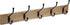Amazon Basics Wall-Mounted Farmhouse Coat Rack, 5 Standard Hooks, Barnwood