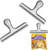 Winloop 10 PCS 4.72" Wide Big Size Heavy Duty Stainless Steel Chip Bag Clips,Food Clips For Air Tight Seal Grips Food Sealing Clamp Coffee Snack Bag Clip,Photo Paper Clamp,Home Kitchen Office(Large)