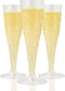 50 Pack Plastic Champagne Flutes Disposable 4.5 Oz Clear Plastic Champagne Glasses Perfect for Wedding and Shower Party