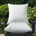16x16 Pillow Inserts Set of 2 Outdoor Pillow Inserts Waterproof for Couch Small Lumbar Throw Pillow Insert White Square Sofa Pillows