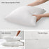 16x16 Pillow Inserts Set of 2 Outdoor Pillow Inserts Waterproof for Couch Small Lumbar Throw Pillow Insert White Square Sofa Pillows
