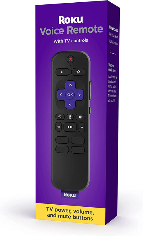 Roku Voice Remote (Official) for Roku Players, Roku TVs and Roku Audio