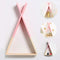 ROSA Nordic Style Wall Shelf. Triangle Wooden Shelf. . Triangular Wooden Shelf Storage. Median