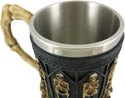 Ossuary Style Skeleton Tankard Coffee Mug Cup