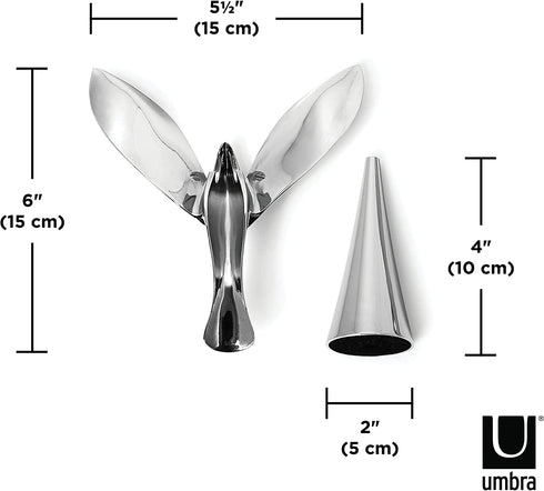 Umbra Tipsy Bottle Opener, One Sized, Chrome