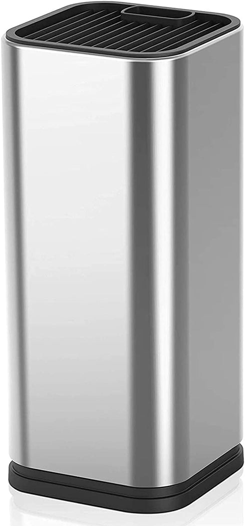 BOXINSP Stainless Steel Universal Knife Holder,Kitchen Knife Block with Scissors Hole,Countertop Storage,Organizer Rack,Easy Cleaning and Drying Seat,Detachable Knife Stander,Knife Shelf,Knife Carrier
