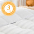 LINENSPA All Season Hypoallergenic Down Alternative Microfiber Comforter, Twin, Light Gray/White