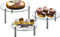 3 Tier Round Tempered Glass Display Stand 9, 11, 13 for Cake, Cupcakes, Desserts, Bakery, Appetizers Set of 3 Glass Retail Display Raiser. (Clear)