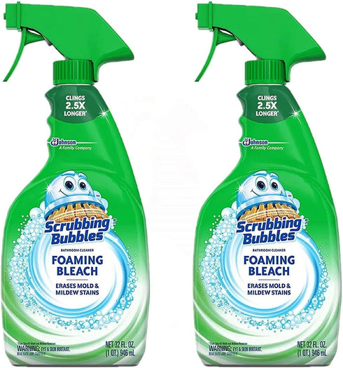 Scrubbing Bubbles Foaming Bathroom Cleaner with Bleach - 32 Fl oz - 2 pk
