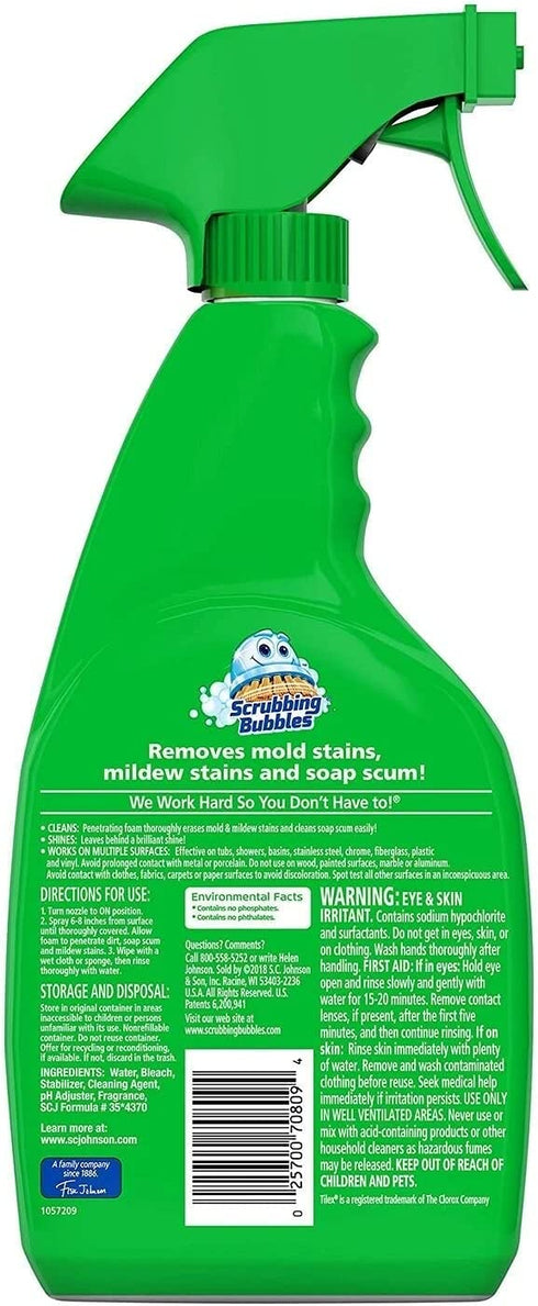 Scrubbing Bubbles Foaming Bathroom Cleaner with Bleach - 32 Fl oz - 2 pk