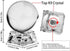 MerryNine Photograph CrMerryNine Crystal Meditation Ball Globe, ystal Ball with A Stand, K9 Crystal Sunshine Catchers Ball, Home Decoation Ornaments, Photography Accessory (80mm/3.2" with Led Stand)