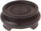 Bard's Dark Wood Decorative Base, 1.25" H x 2.875" W x 2.875" D (2" Display Diameter), Pack of 2