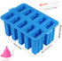 Homemade Silicone Popsicles Molds,BPA Free Popcylce Molds,Reusable Popsicle Mold for Kids,Ice Cream Mold,Ice Pop Molds Maker with 50 Popsicles Sticks,50 Popsicle Bags,Funnel ( Blue)