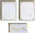 Vintage Lined Stationery Paper and Envelopes Set including Envelope Seal Sicker,White