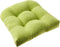 Pillow Perfect Outdoor/Indoor Baja Linen Lime Tufted Seat Cushions (Round Back), 19" x 19", Green, 2 Count