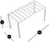 Smart Design Premium Cabinet Storage Shelf Rack - Small - 10.5 x 5.25 Inch - Steel Metal - Rust Resistant - Cupboard, Plate, Dish, Cup, Bathroom Counter and Pantry Organization Riser - Kitchen - White