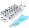 Kootek 42 Pieces Piping Bags and Tips Set Cake Decorating Supplies with 36 Numbered Icing Tips, 2 Silicone Pastry Bags, 2 Flower Nails, 2 Reusable Plastic Couplers Baking Frosting Tips and Bags Set