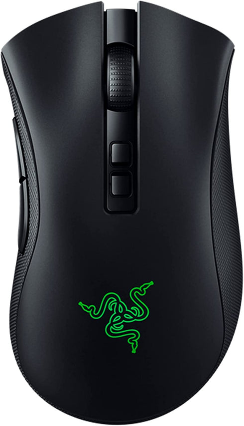 Razer DeathAdder V2 Pro Wireless Gaming Mouse: 20K DPI Optical Sensor - 3X Faster Than Mechanical Optical Switch - Chroma RGB Lighting - 70 Hr Battery Life - 8 Programmable Buttons - Classic Black