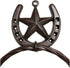 Treasure Gurus Horseshoe and Texas Barn Star Bath Towel Ring Western Decor