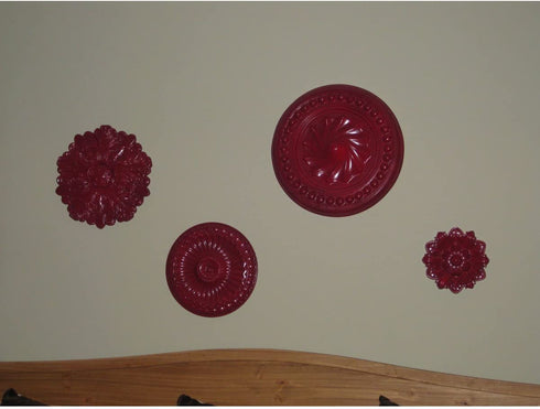 Ekena Millwork CM11LI Linus Ceiling Medallion, 11 1/4"OD x 1 1/8"P 11 1/4", Factory Primed