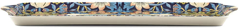 Morris & Co for Pimpernel Strawberry Thief Collection Blue Sandwich Tray - 15.1" x 6.5"