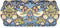 Morris & Co for Pimpernel Strawberry Thief Collection Blue Sandwich Tray - 15.1" x 6.5"
