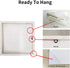 Hardy Gallery White Horse Picture Wall Art: Running Animal Artwork Painting Print on Wrapped Canvas for Bedroom (12'' x 12'')