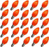 Romasaty 25 Pack C7 Orange Halloween Replacement Bulbs C7 Clear Outdoor String Light Replacement Bulbs, C7/E12 Candelabra Base, 5 Watt
