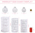 60MM/2.36" Clear Christmas Ornaments Set, 30PCS Shatterproof Decorative Hanging Ball Ornament with Stuffed Delicate Decorations, Xmas Tree Balls for Halloween Holiday Party Thankgivings - White.