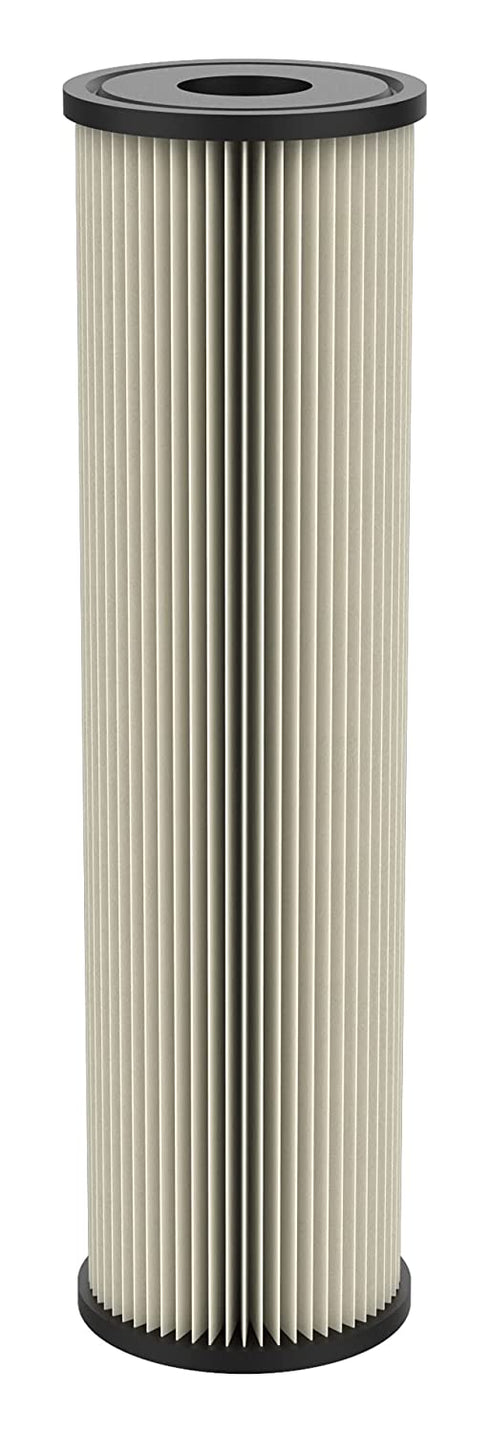 Pentair Pentek S1 Sediment Water Filter, 10-Inch, Under Sink Pleated Cellulose Filter Cartridge, 10" x 2.5", 20 Micron