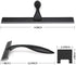 HIWARE All-Purpose Shower Squeegee for Shower Doors, Bathroom, Window and Car Glass - Black, Stainless Steel, 14 Inches