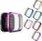Compatible with Fitbit Versa 2 Case, NAHAI 6 Packs Ultra Rugged Cover Plated Case Scratch-Resist All Around Screen Protector for Fitbit Versa 2, Purple/Red/Rose Gold/Rose Pink/Green/Blue