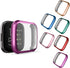 Compatible with Fitbit Versa 2 Case, NAHAI 6 Packs Ultra Rugged Cover Plated Case Scratch-Resist All Around Screen Protector for Fitbit Versa 2, Purple/Red/Rose Gold/Rose Pink/Green/Blue