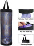 Plastic Bag Holder 2 Packs Mesh Hanging Storage Dispensers (Black 2 Packs)