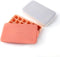 SOULCHEF 2 PACK Silicone Ice Cube Tray, 24 Ice Molds Easy-Release Flexible Ice Maker with Removable Lid, for Whiskey Wine Cocktails Juice Soups - Pink & Gray, Christmas Gifts