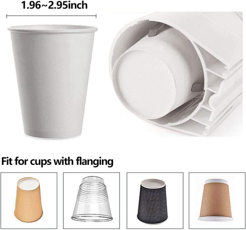 IWNTWY Cup Dispenser Pull Type Paper Water Disposable Automatic Remover Cup Holder for Home Office Hospital (Black, Medium)