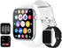 feifuns Smart Watch with Call(Answer Make Call) IP67 Waterproof Fitness Tracker Heart Rate Blood Pressure Oxygen SpO2 Sleep Step Calorie Count Smart Watches for Men Women for Android iOS Phone (White)