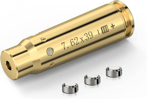 MidTen 7.62x39mm Bore Sight Red Dot Boresighters with Three Batteries