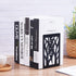 Book Ends Universal Premium Bookends for Shelves, Non-SkidBookend, Heavy Duty Metal Book End, Bookend Supports, Book Stoppers (3Pairs/6Pieces) Black