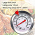 KT THERMO Candy/Deep Fry Thermometer with Instant Read,Dial Thermometer,12" Stainless Steel Stem Meat Cooking Thermometer,Best for Turkey,BBQ,Grill