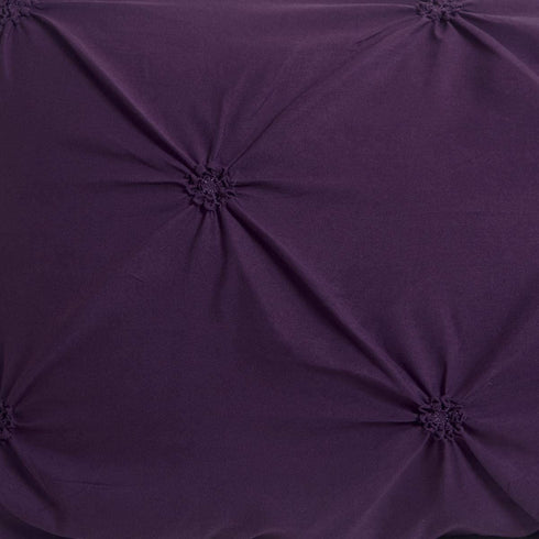 Raytrue-X Ultra Soft Pillow Cases Standard Size, Purple Pillow Shams Set of 2, Decorative Pillow Covers with Pinch Pleated Design 20x26 inches