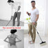 Broom and Dustpan Set with Lid Outdoor Or Indoor Dust Pan with Combo 3 Foot Long Stainless Standing Upright for Room Office Home Kitchen Floor Whisk Brush Set Lobby Clean The Pet Dog Hair (Black)