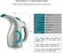 Steamer For Clothes, Handheld Garment Steamer, Travel Size Clothing Steam Iron, Dry Steam Upgraded Version Gray / Teal