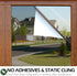 STATINT Window Film One Way Mirror Window Tint for Home Daytime Privacy Vinyl Static Non-Adhesive Heat Control Anti UV Window Decorative Covering, Blue-Silver, 35.4 Inch X 6.5 Feet