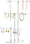 HIIMIEI Jewelry Stand Organizer 3 Tier Acrylic tabletop Jewelry Tower Display for Necklaces Bracelets Earrings