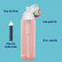 Brita Plastic Water Filter Bottle, 26 Ounce, Blush, 1 Count