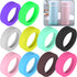 YRMJ 20 PCS 65mm Protective Cup Mat Silicone Sleeve Heat Resistant Water Bottle Holder Insulation Mat Non Slip Cup Mug Coaster 10 Colors 2 of Each Pink